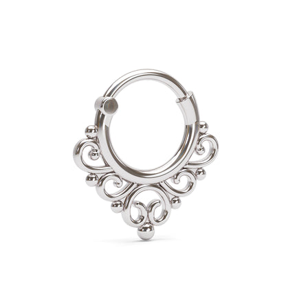 Solid Gold Tribal Clicker Hoop