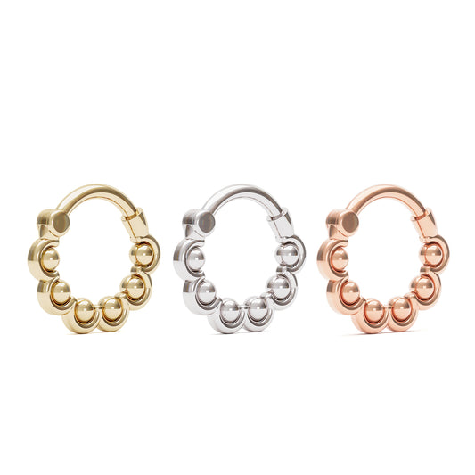 Solid Gold Dainty Clicker Hoop