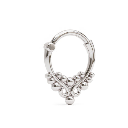 Solid Gold Indian Clicker Hoop
