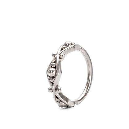 Solid Gold Geometric Seamless Hoop