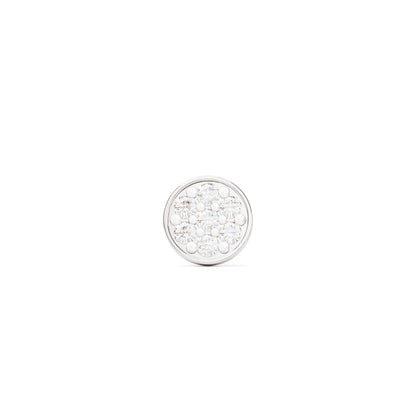 14K Gold Diamond Cluster Circle Threadless End