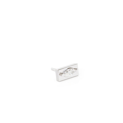 14K Gold Marquise Diamond Bar Threadless End