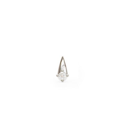 14K Gold Diamond Spike Threadless End