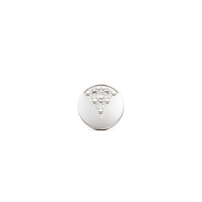 14K Gold Diamond Circle Threadless End