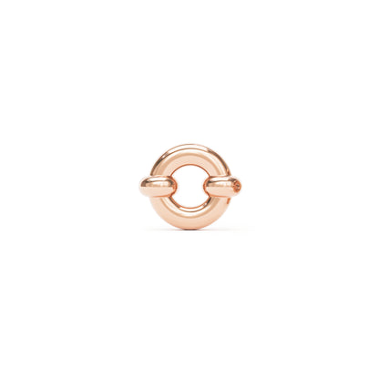 14K Gold Open Circle Threadless End