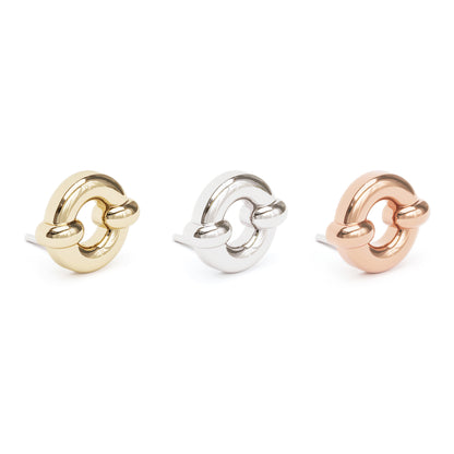 14K Gold Open Circle Threadless End