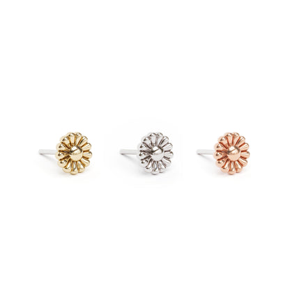 14K Gold Floral Threadless End