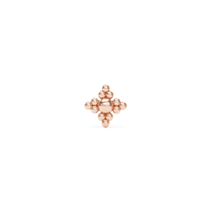 14K Gold Granule Threadless End