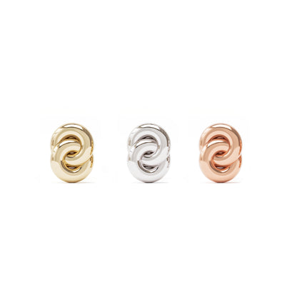 14K Gold Infinity Knot Threadless End