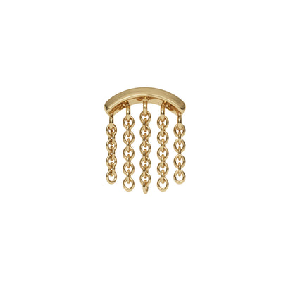 14K Gold Chandelier Chain Threadless End