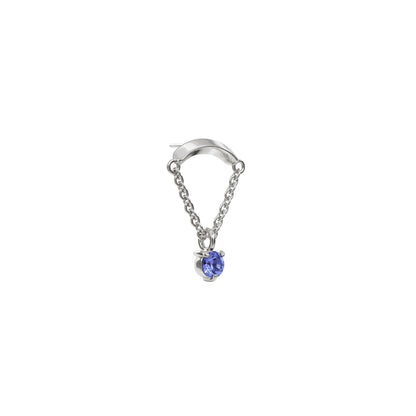 14K Gold Tanzanite Chain Threadless End