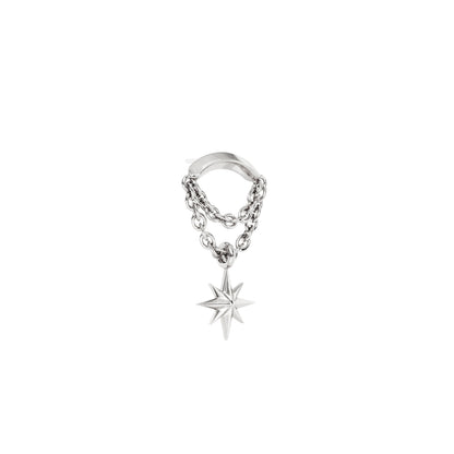 14K Gold Starburst Double Chain Threadless End