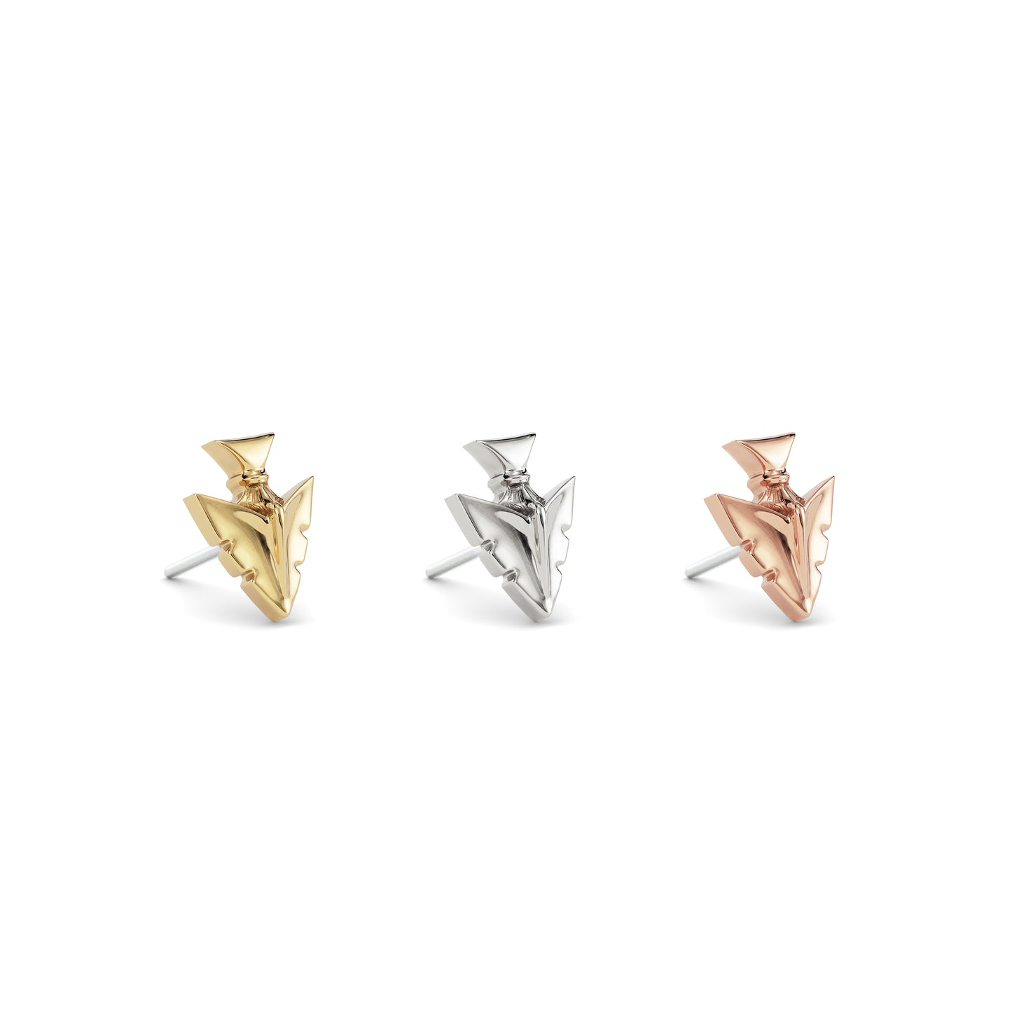 14K Gold Arrowhead Threadless End