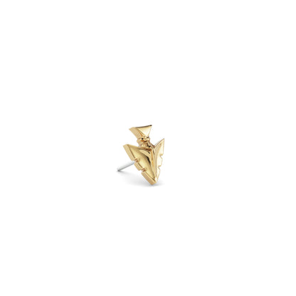 14K Gold Arrowhead Threadless End