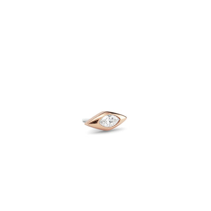 14K Gold Diamond Vela Threadless End