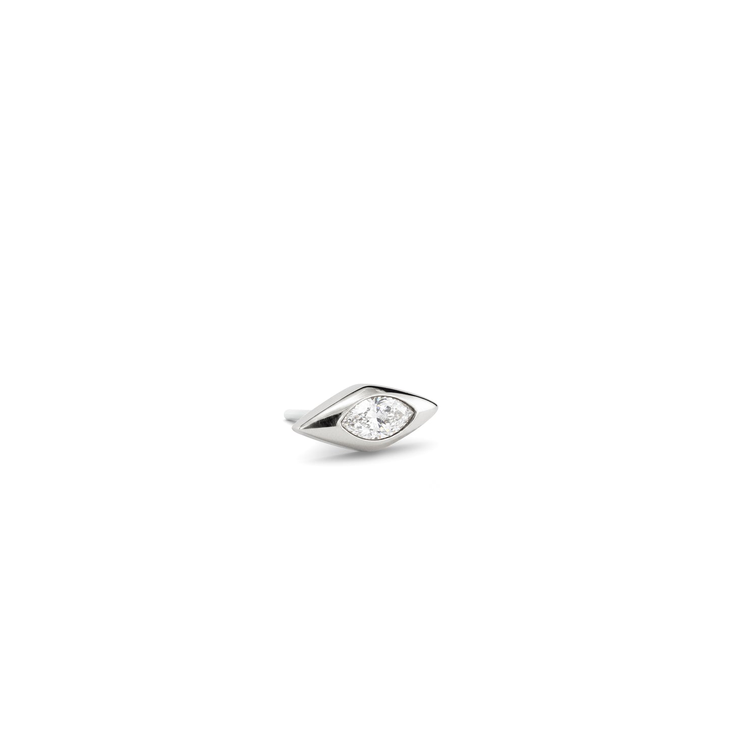 14K Gold Diamond Vela Threadless End