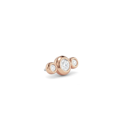 14K Gold Diamond Kaia Threadless End