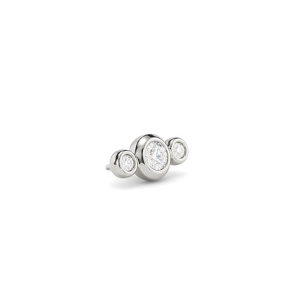 14K Gold Diamond Kaia Threadless End