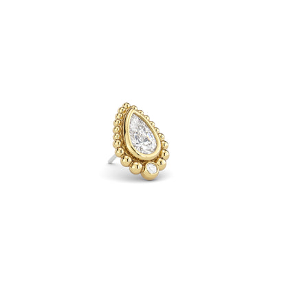 14K Gold Diamond Solara Threadless End