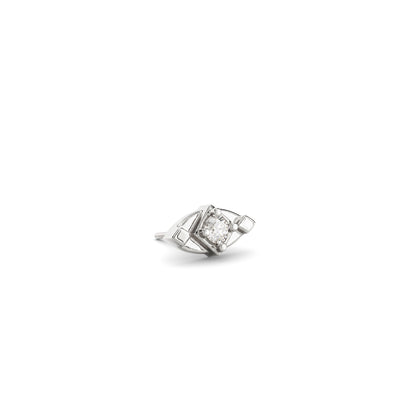 14K Gold Diamond Elara Threadless End