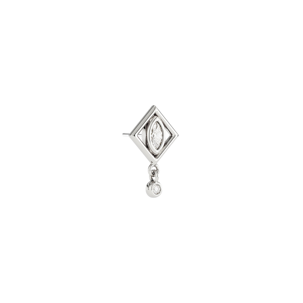 14K Gold Diamond Soren Threadless End