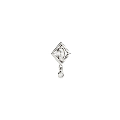 14K Gold Diamond Soren Threadless End