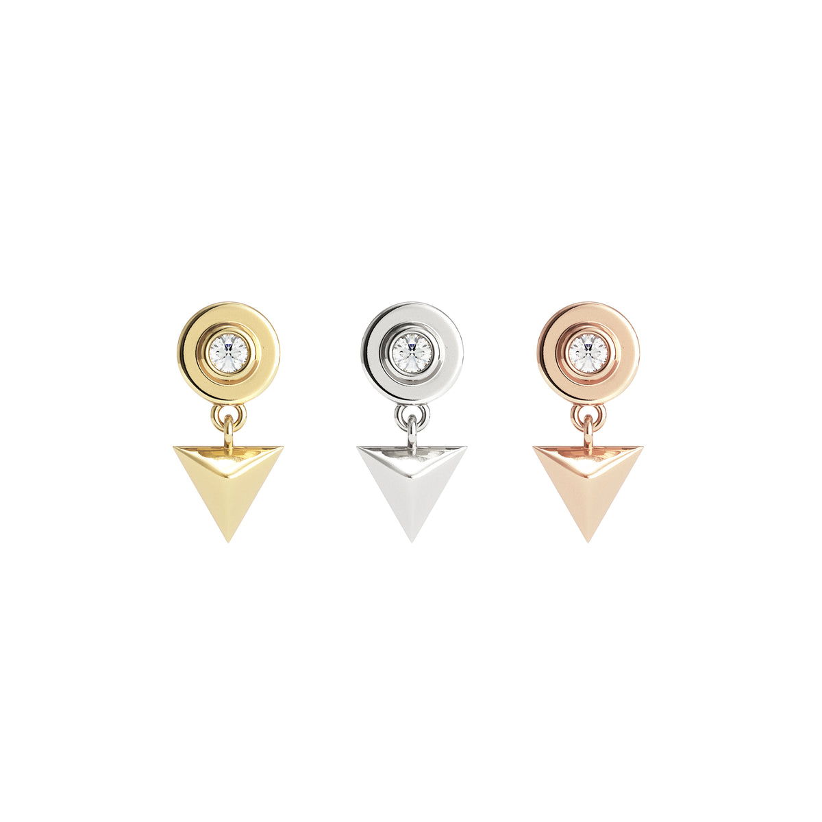 14K Gold Diamond Tavi Threadless End