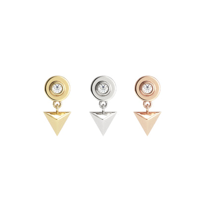 14K Gold Diamond Tavi Threadless End