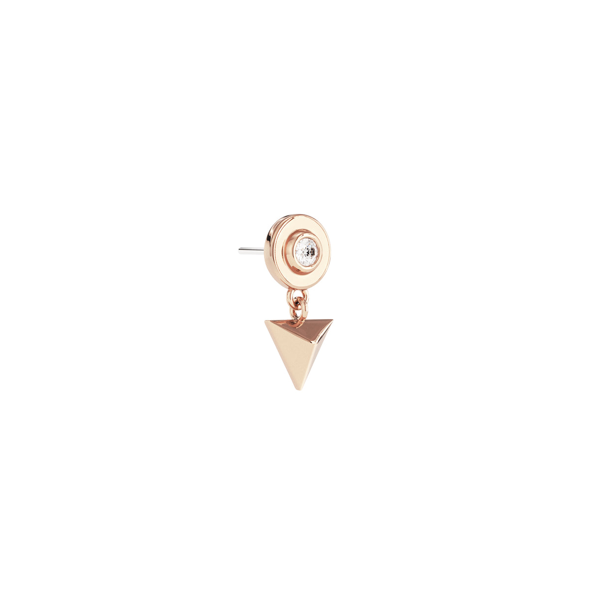 14K Gold Diamond Tavi Threadless End