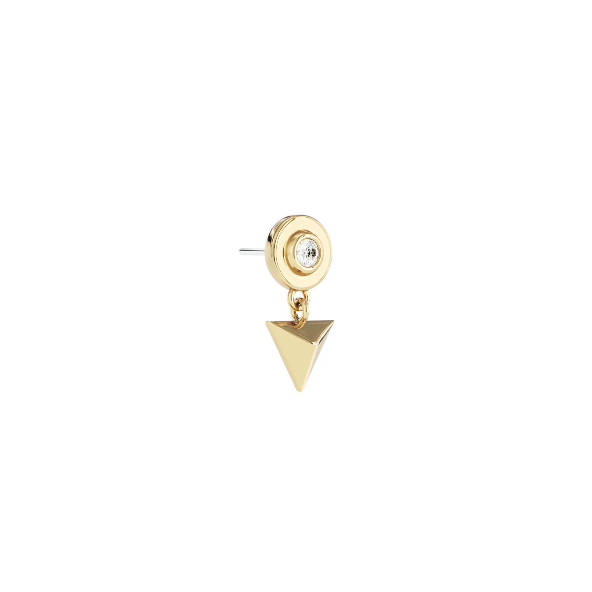 14K Gold Diamond Tavi Threadless End