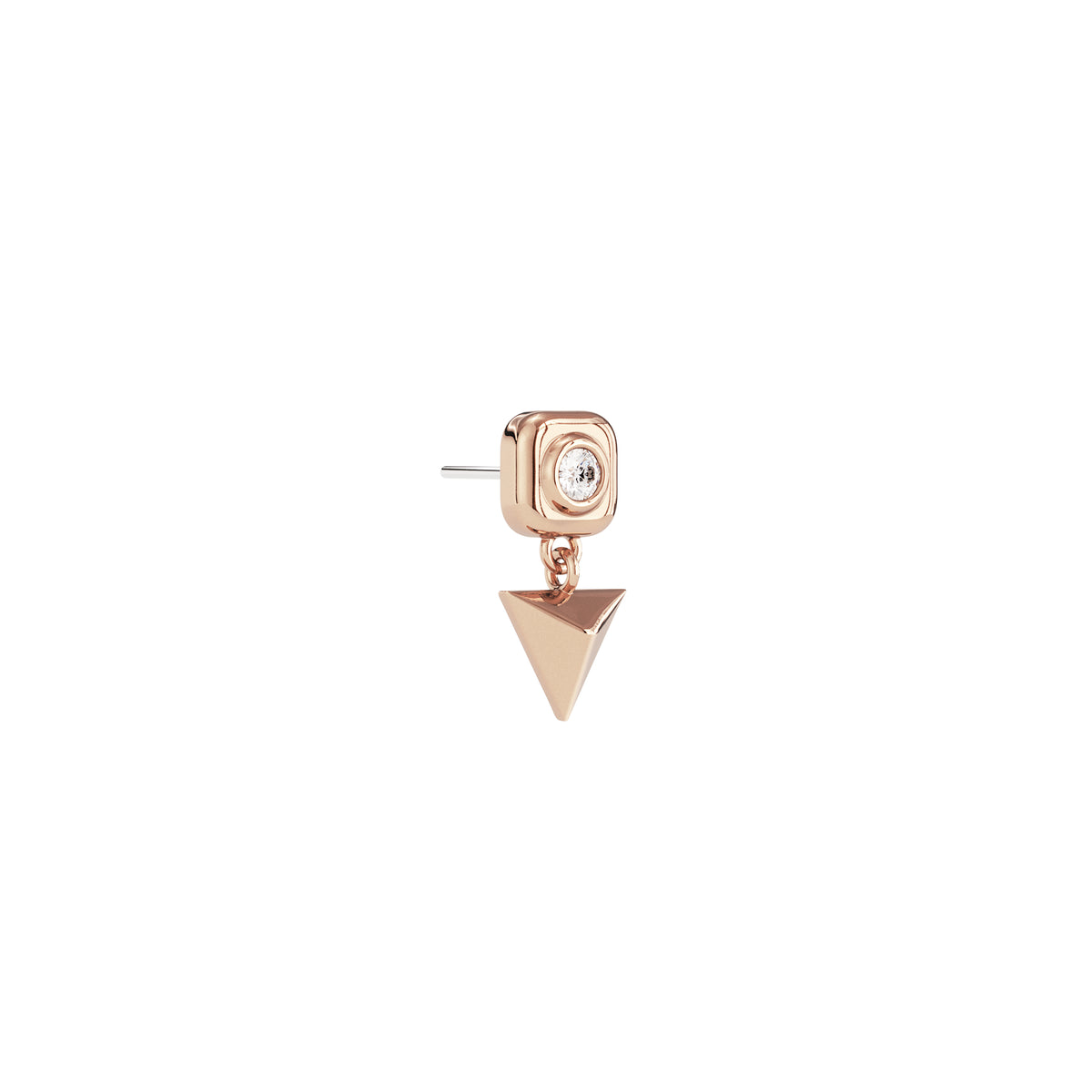 14K Gold Diamond Vetra Threadless End