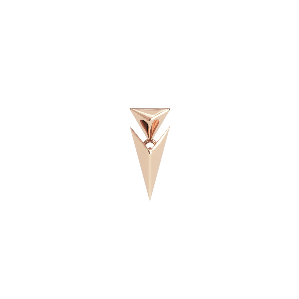 14K Gold Prism Threadless End