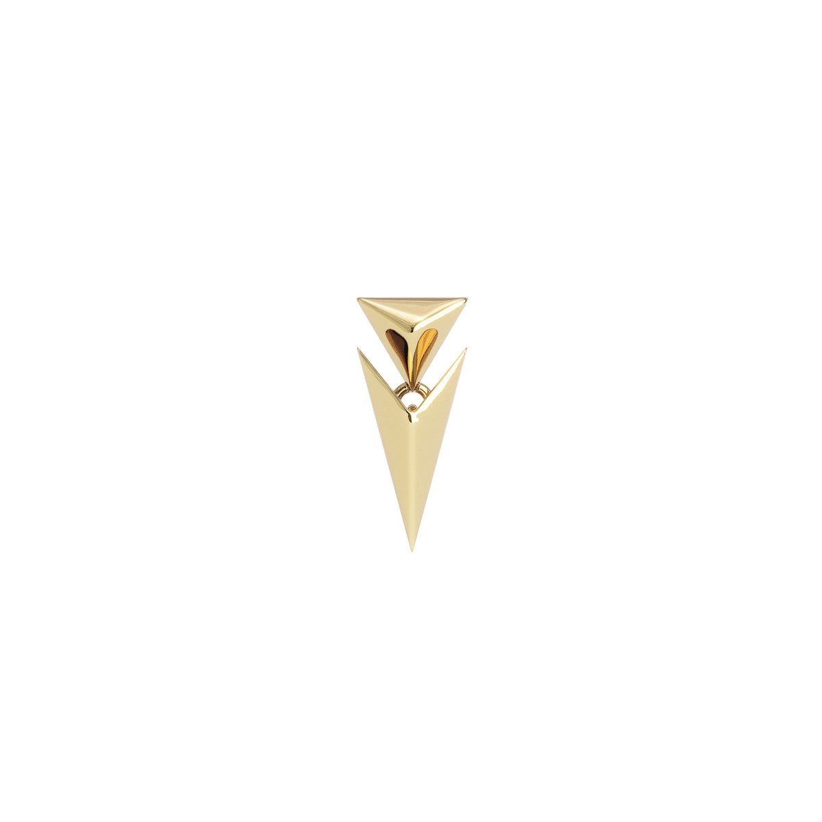 14K Gold Prism Threadless End