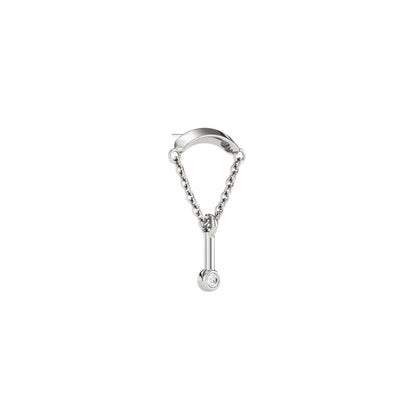 14K Gold Diamond Mira Threadless End