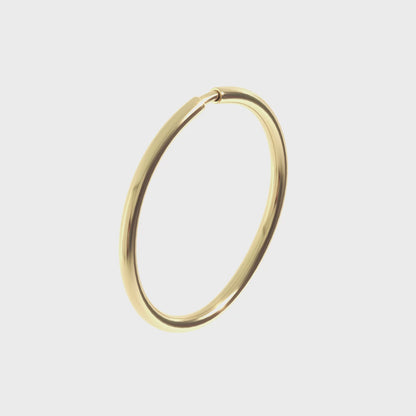 Solid Gold Basic Seamless Hoop