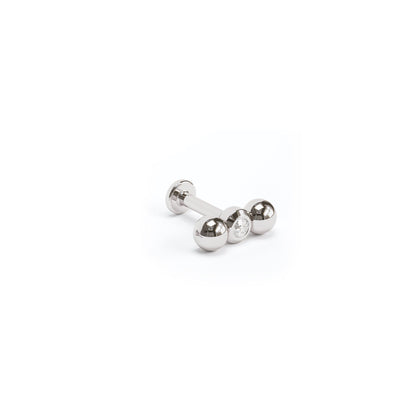 14K Gold Tiny Diamond Climber Stud