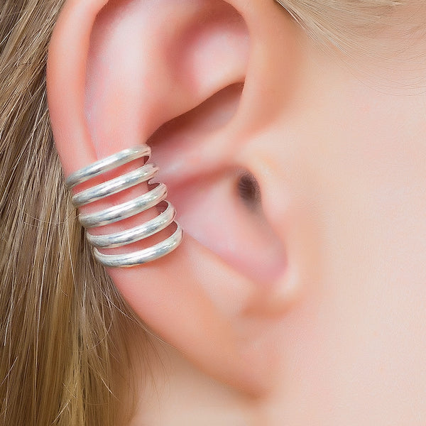 Silver Ear Cuff. boho earrings. ear cuffs earring. earcuff. bohemian jewelry. ear cuffs no piercing. 