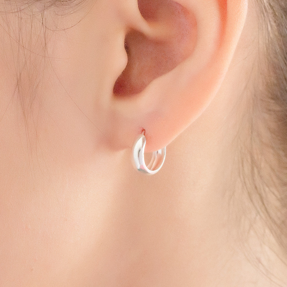 Sterling Silver huggie hoop earrings